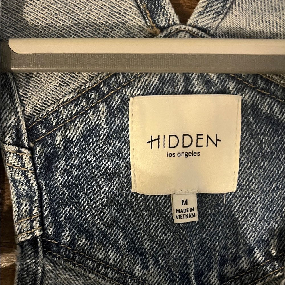 HIDDEN Denim Dylan Shortall Distressed Overalls size Medium - Brand New - Picture 3 of 5